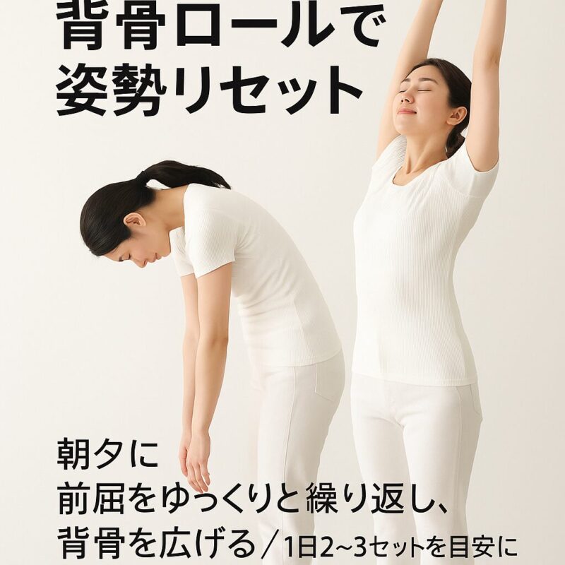 Spine-Roll-Forward- Bend-(Morning and Evening Routine)