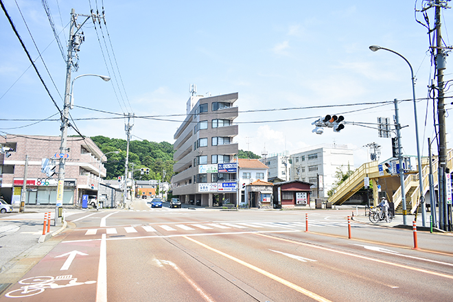 東金沢駅から整体カイロロクシーへ向かうときの交差点、ここ目印に右折です