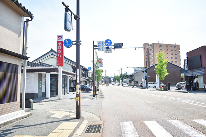 小坂町南の交差点